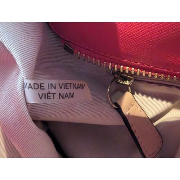 Coach Peyton Leather Large Tote Solid Coral Pomegranate 13" X 12" X 5" F27349 - Picture 11 of 13